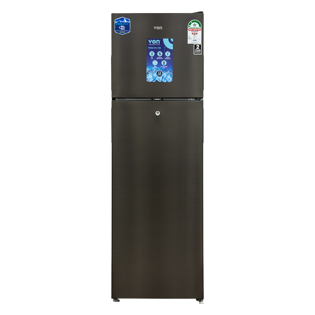  VON FRIDGE DOUBLE DOOR 168L SLV  