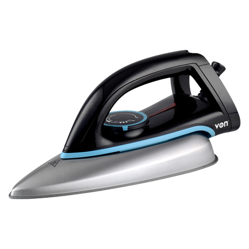 VON DRY IRON TEFLON PLATE  1000W BLACK