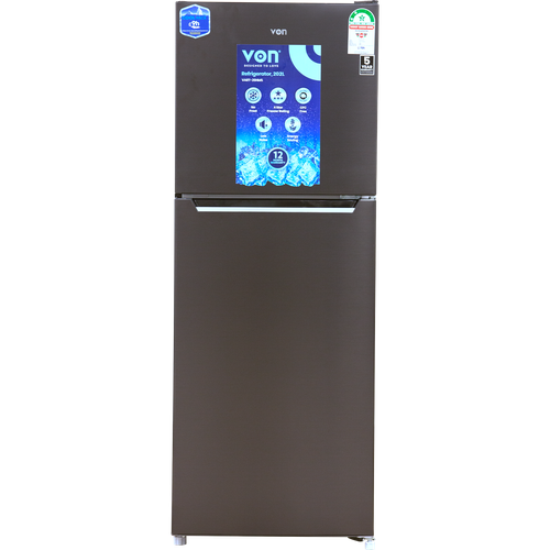 VON FRIDGE DOUBLE DOOR 202L SLV 