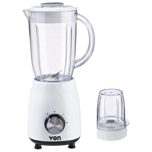 VON BLENDER 350W PLASTIC JAR WHITE 1.2L