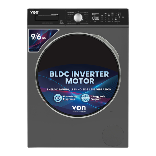 [VAWD-906FVK] VON WASHING MACHINE/DRYER FL 9/6KG SLV 